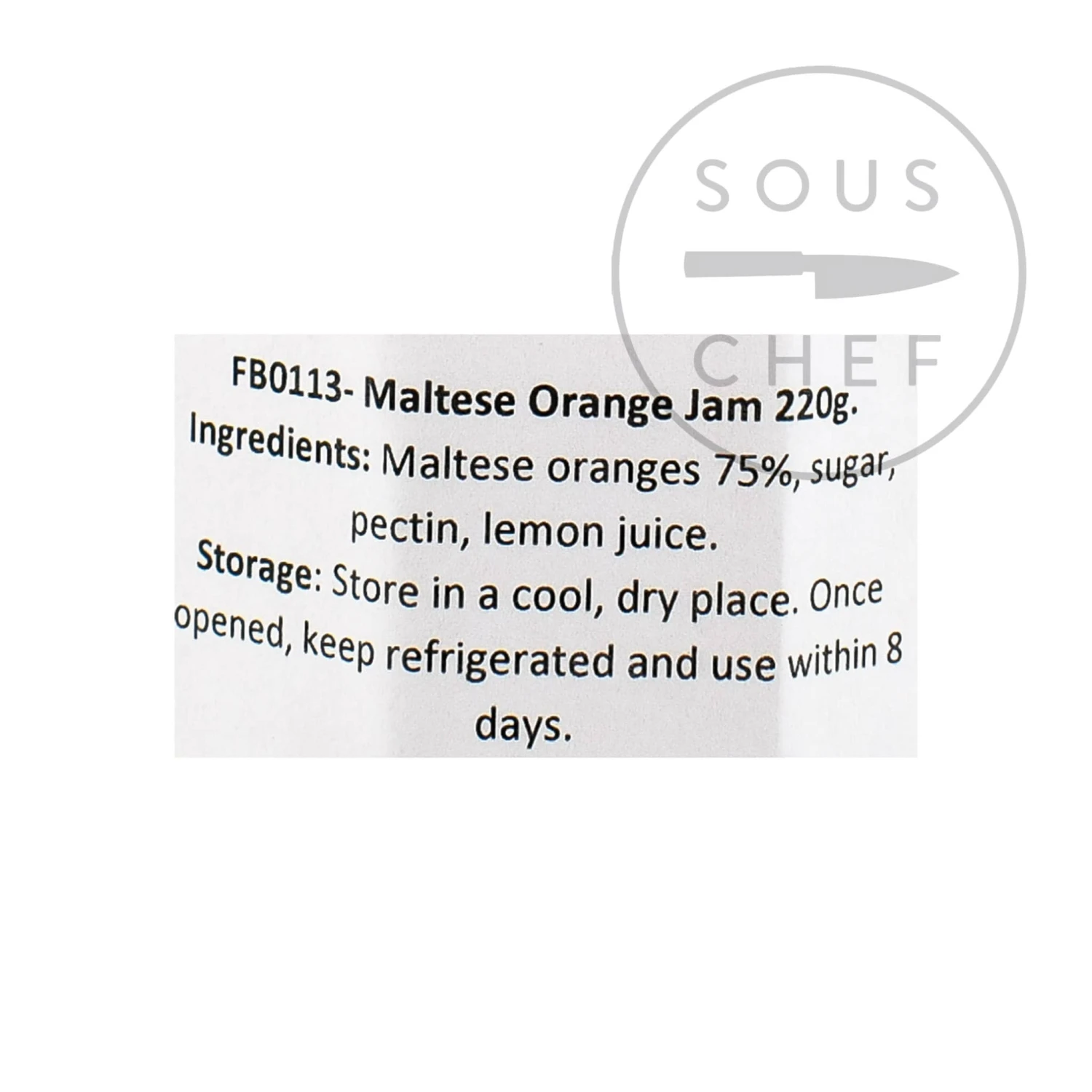Ingredients Christine Ferber Maltese Orange Jam 220g 4 Ingredients Christine Ferber Maltese Orange Jam 220g