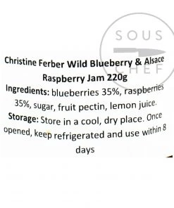 Ingredients Christine Ferber Wild Blueberry & Alsace Raspberry Jam 220g