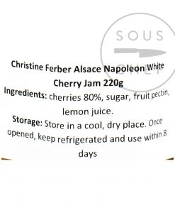 Christine Ferber Alsace Napoleon White Cherry Jam 220g