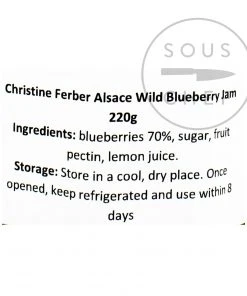 Christine Ferber Alsace Wild Blueberry Jam 220g Ingredients