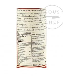 Ingredients La Tourangelle Virgin Sesame Oil 250ml