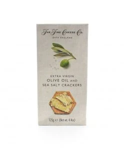 The Fine Cheese Co Ingredients Extra Virgin Olive Oil & Sea Salt Crackers 125g
