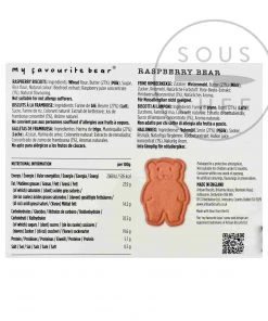 Artisan Biscuits My Favourite Bear Raspberry Biscuits 100g Ingredients