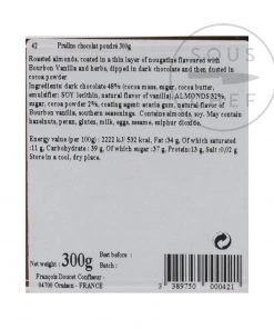 Ingredients Francois Doucet Provence Chocolate Pralines 300g