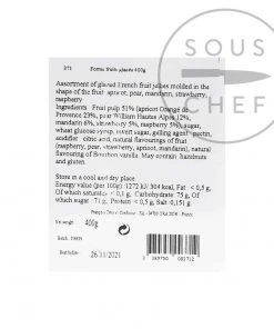 Ingredients Francois Doucet Traditional Glazed Fruit Jellies 400g