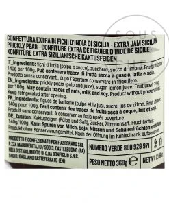 Ingredients Fiasconaro Prickly Pear Jam 360g