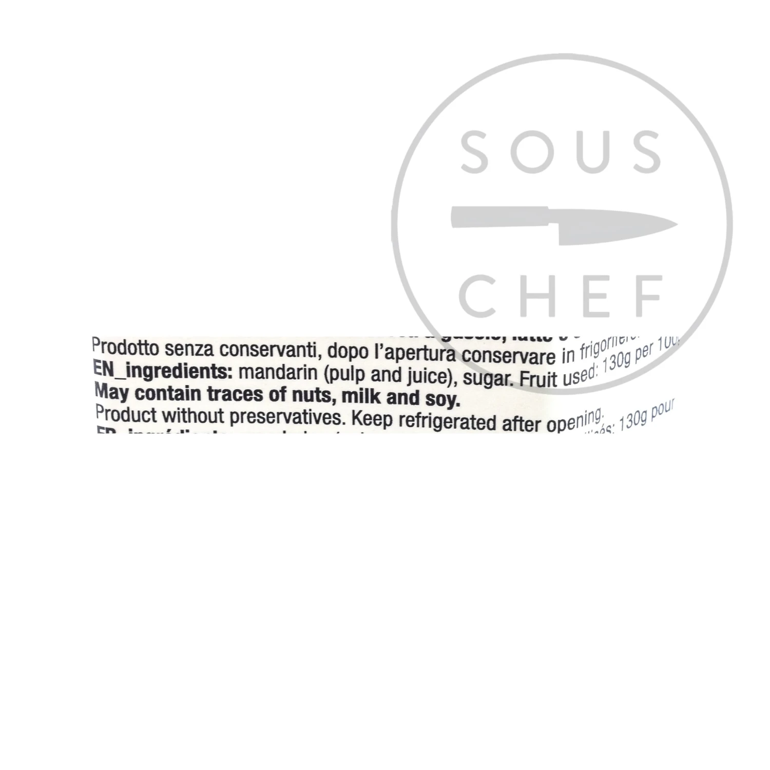 Ingredients Fiasconaro Mandarin Jam 360g 4 Ingredients Fiasconaro Mandarin Jam 360g