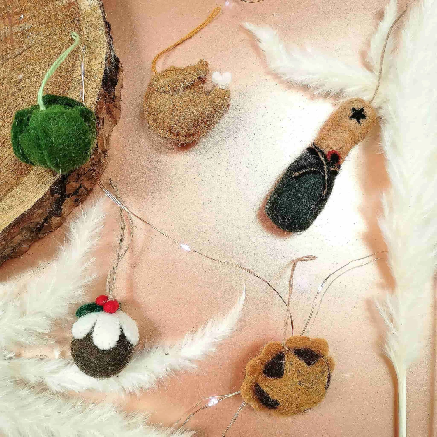 Felt So Good Christmas Dinner Felt Tree Decorations X 4 Gifts 8 Felt So Good Christmas Dinner Felt Tree Decorations X 4 Gifts