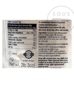 Funkin Coconut Puree Ingredients