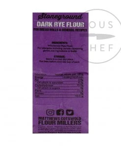 Matthews Cotswold Flour Matthews Cotswold Dark Rye Flour 5 X1.5kg 5 Matthews Cotswold Flour Matthews Cotswold Dark Rye Flour 5 X1.5kg