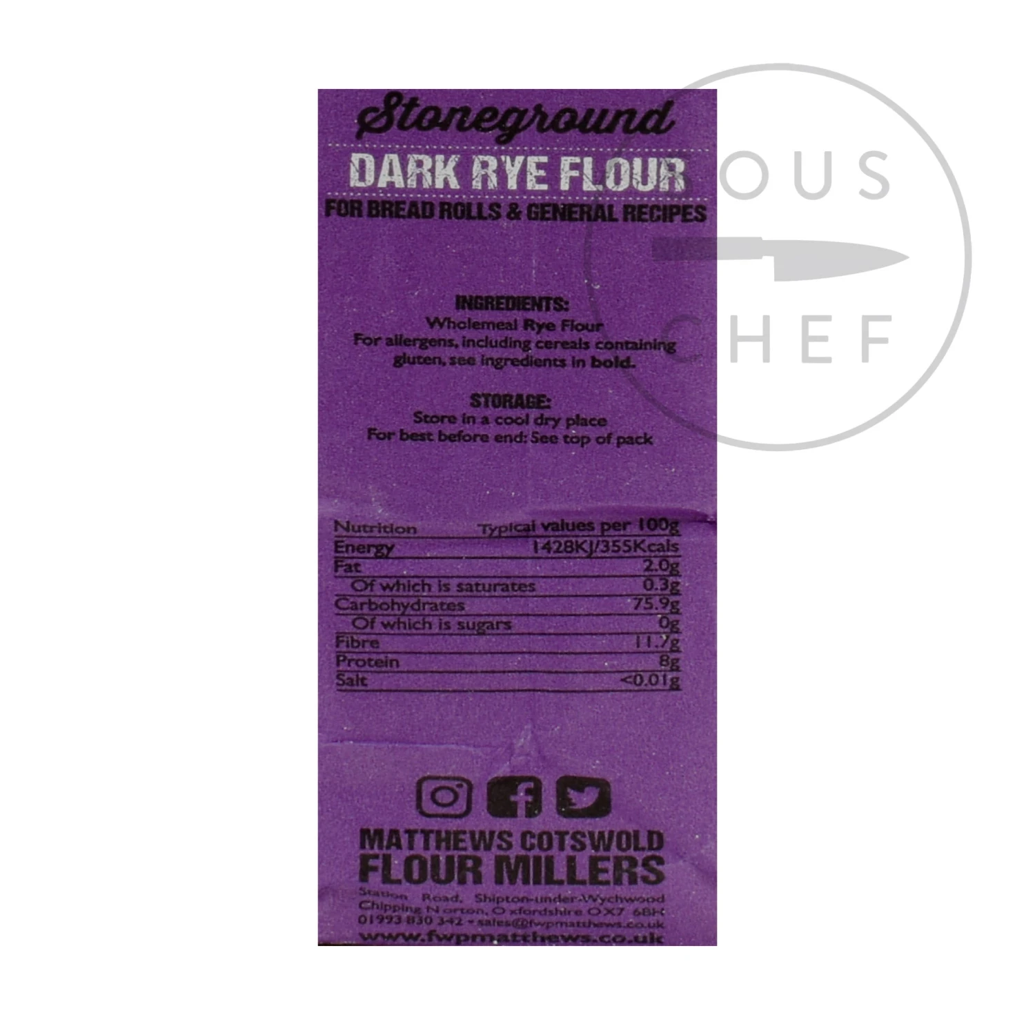 Matthews Cotswold Flour Matthews Cotswold Dark Rye Flour 5 X1.5kg 4 Matthews Cotswold Flour Matthews Cotswold Dark Rye Flour 5 X1.5kg