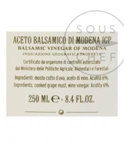 Giuseppe Giusti 2 Gold Medal Balsamic Vinegar 8 Year Aged 250ml