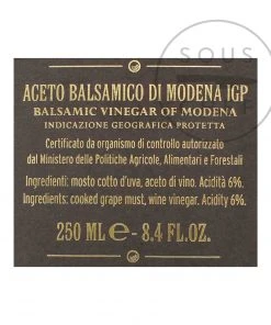 Giuseppe Giusti 4 Gold Medal Balsamic Vinegar 15 Year Aged 250ml