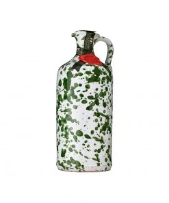 Galantino Ingredients Puglian Extra Virgin Olive Oil In Green Splatter Ceramic Bottle 500ml