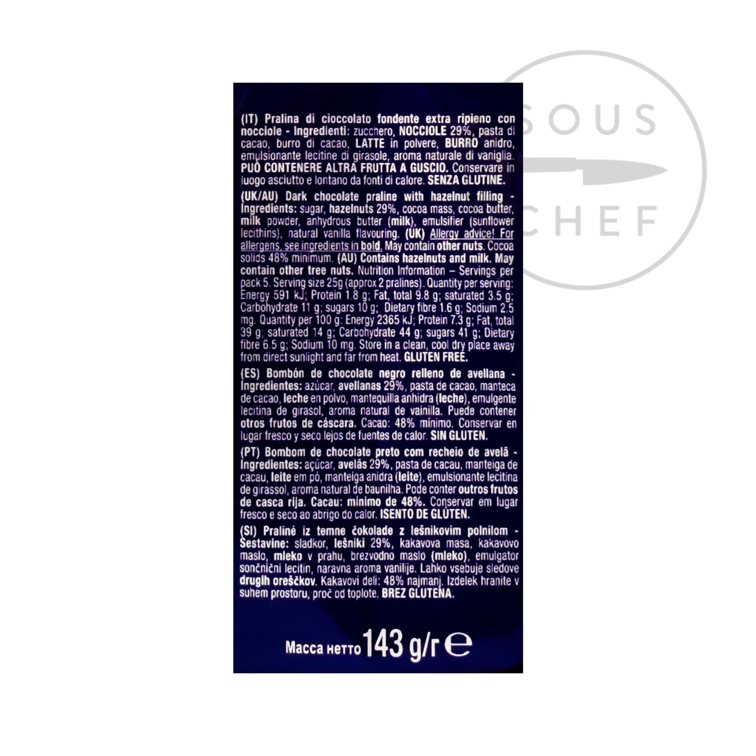 Baci Perugina Dark Chocolate Kisses Bag 125g 4 Baci Perugina Dark Chocolate Kisses Bag 125g