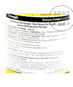 Sempio Ingredients Korean Soy Sauce For Soup 930ml
