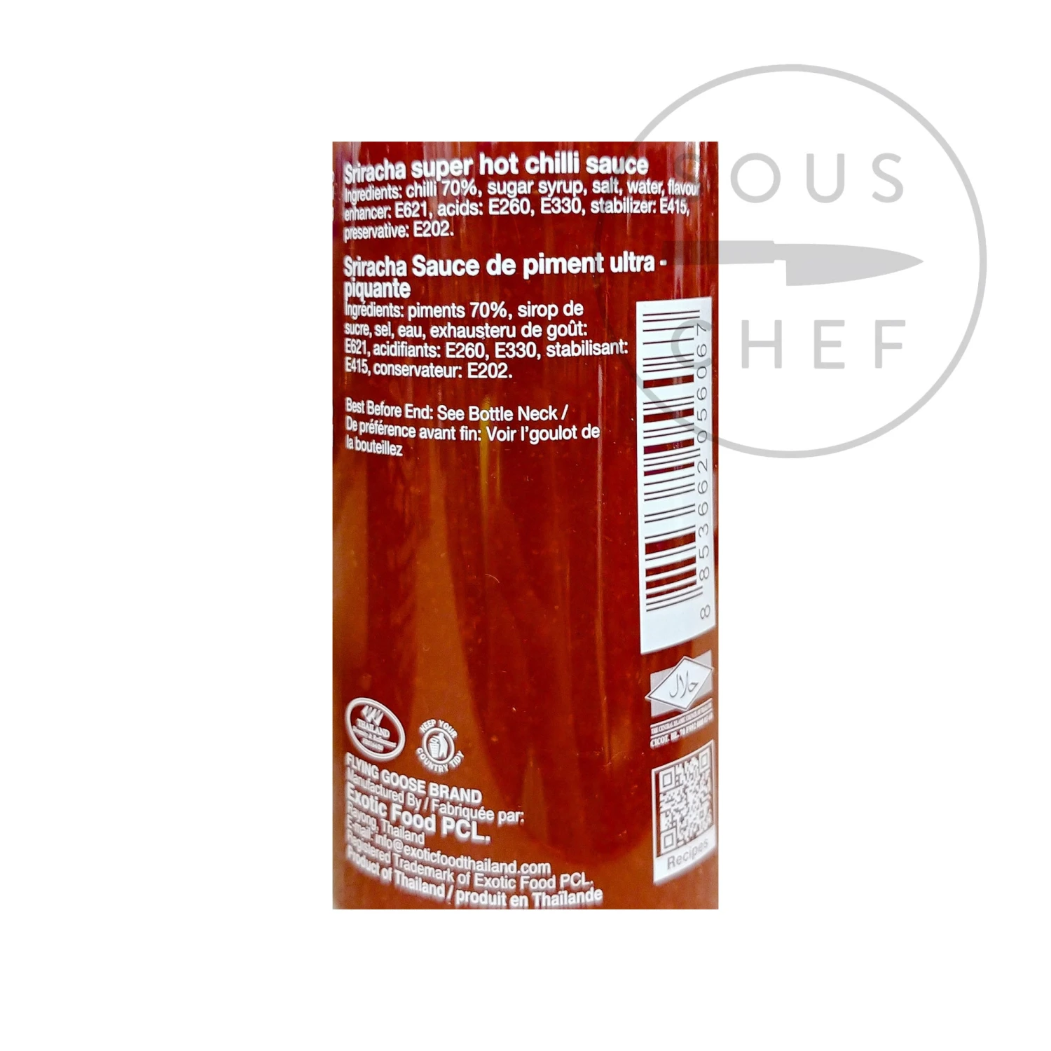 Ingredients Flying Goose Sriracha - Super Hot 9 Ingredients Flying Goose Sriracha - Super Hot