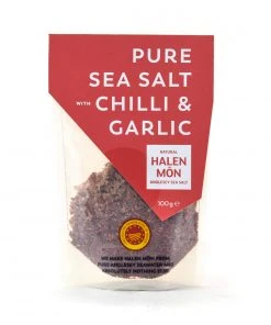 Ingredients Halen Môn Sea Salt With Chilli & Garlic 100g