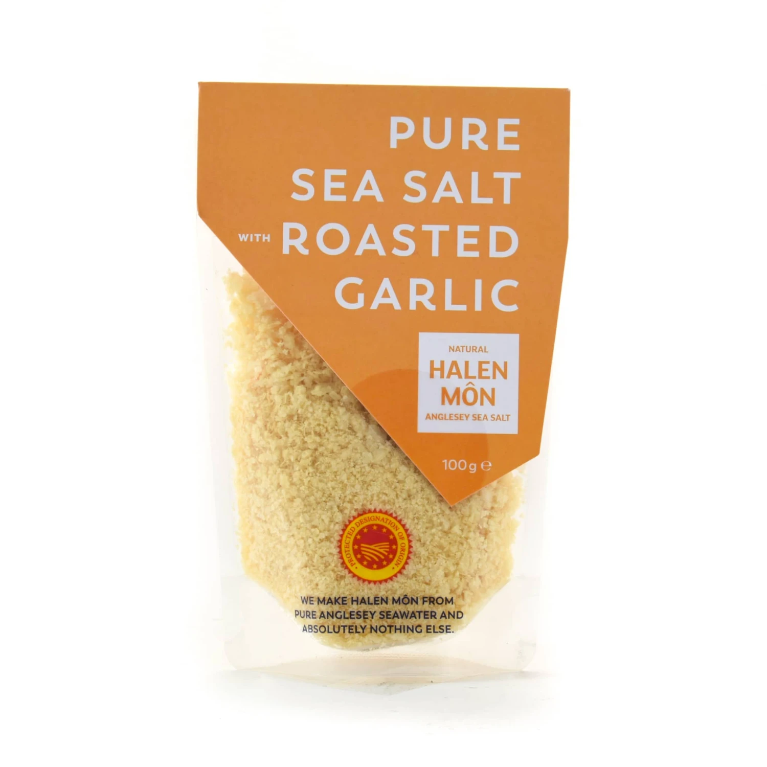 Halen Môn Pure Sea Salt With Roasted Garlic 100g Ingredients 3 Halen Môn Pure Sea Salt With Roasted Garlic 100g Ingredients