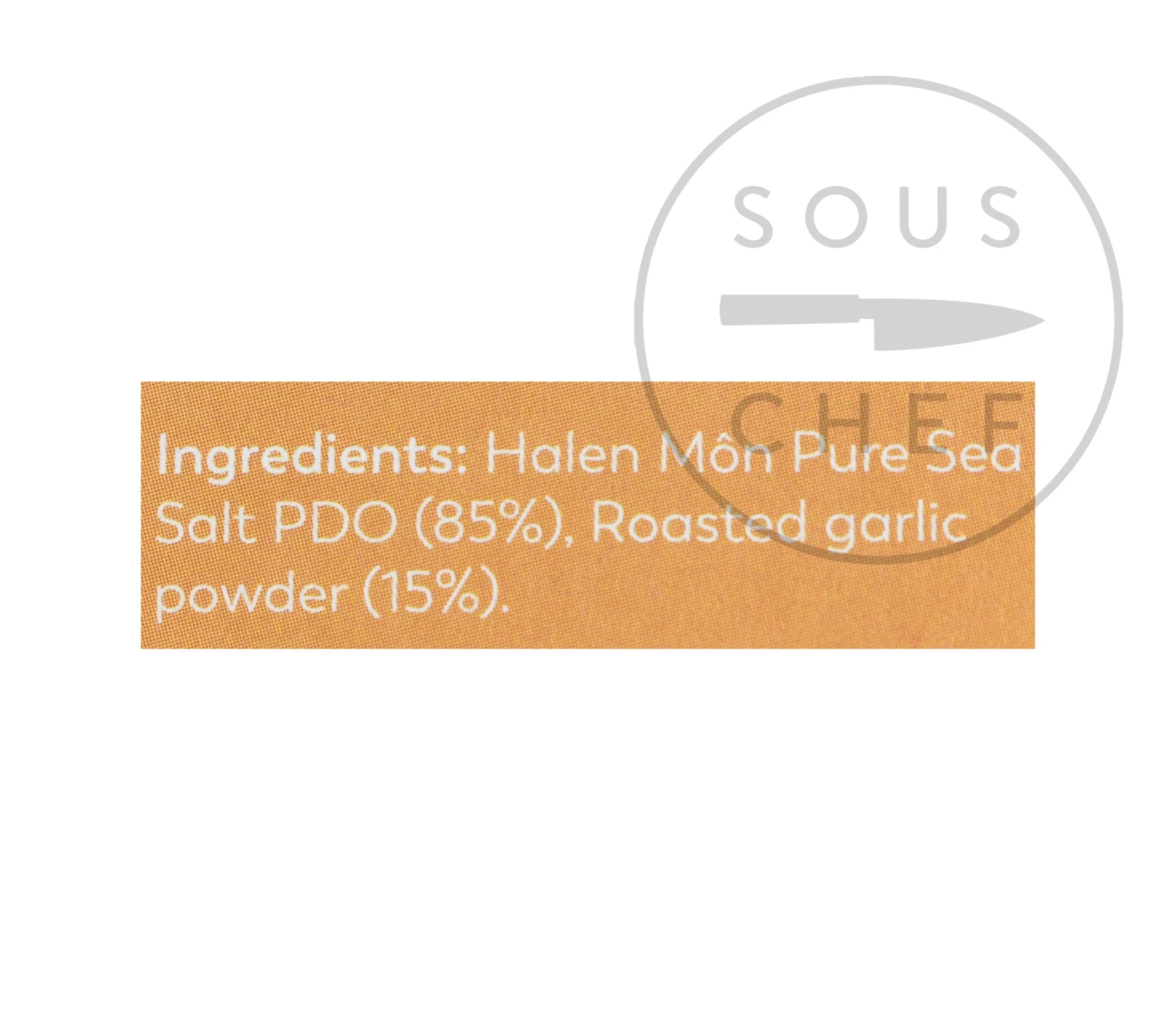 Halen Môn Pure Sea Salt With Roasted Garlic 100g Ingredients 4 Halen Môn Pure Sea Salt With Roasted Garlic 100g Ingredients