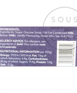 Ingredients Halen Môn Salted Vanilla Fudge 100g