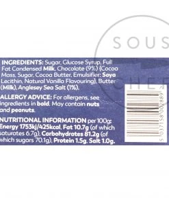 Ingredients Halen Môn Salted Chocolate Fudge 100g