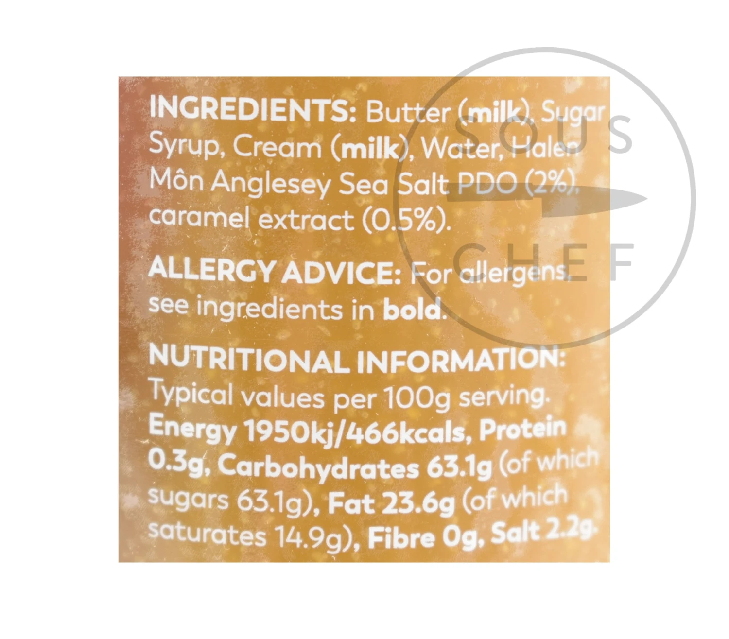 Halen Môn Salted Caramel Spread 200g Ingredients 4 Halen Môn Salted Caramel Spread 200g Ingredients