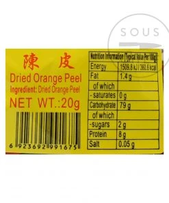 Zheng Feng Dried Orange Peel Ingredients