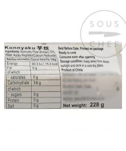 Chinese Ingredients Pasta, Rice & Noodles Shirataki Konnyaku Noodle Nests - Knot Yam Noodle 228g Drained