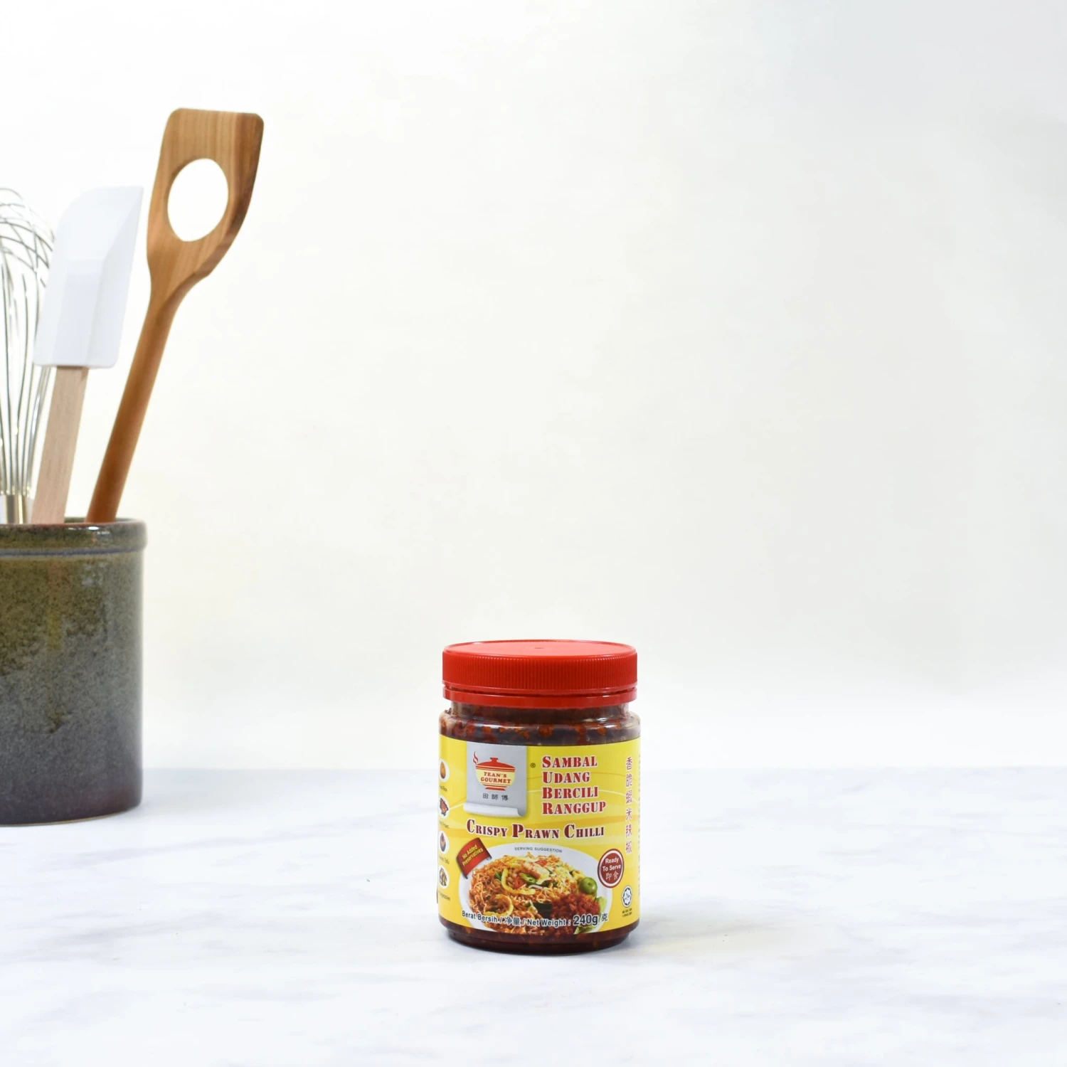 Tean's Gourmet Crispy Prawn Chilli Sambal 240g Ingredients 4 Tean's Gourmet Crispy Prawn Chilli Sambal 240g Ingredients