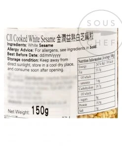 CJI Toasted White Sesame Seeds 150g