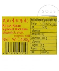 Guangdong Chinese Black Beans 400g Ingredients 6 Guangdong Chinese Black Beans 400g Ingredients