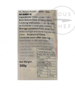 HL Ingredients Pure Sweet Potato Starch 300g