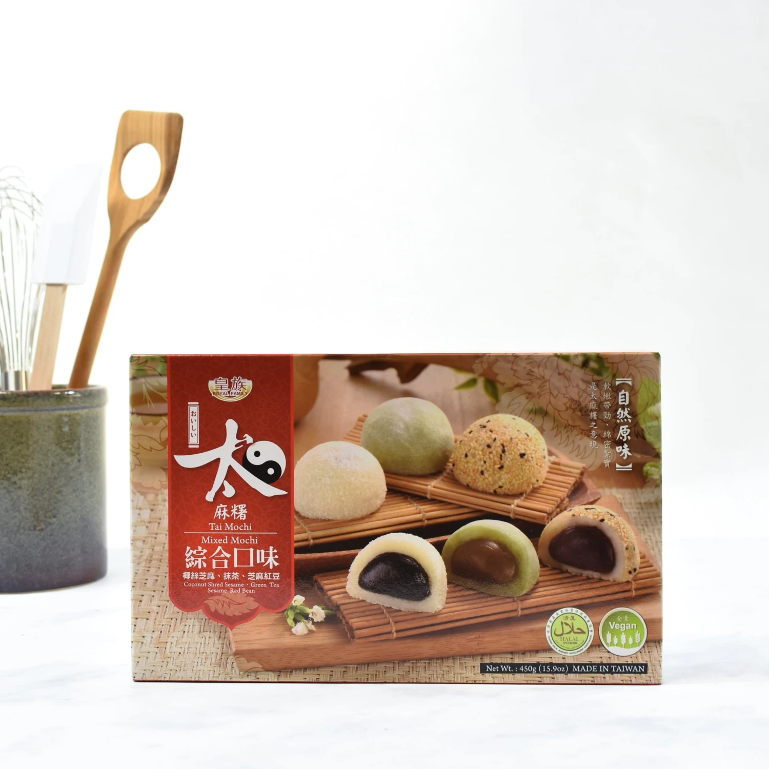 RF Assorted Mochi - Red Bean, Green Tea, Coconut 450g 5 RF Assorted Mochi - Red Bean, Green Tea, Coconut 450g