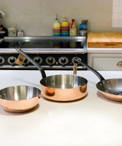 De Buyer Prima Matera Induction-Compatible Copper Saute Pan - Straight Cookware
