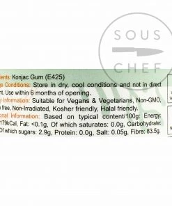 Special Ingredients Konjac Gum Powder 100g