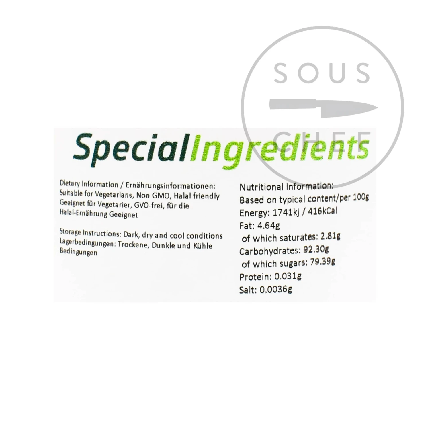Special Ingredients Popping Candy 500g Ingredients 4 Special Ingredients Popping Candy 500g Ingredients