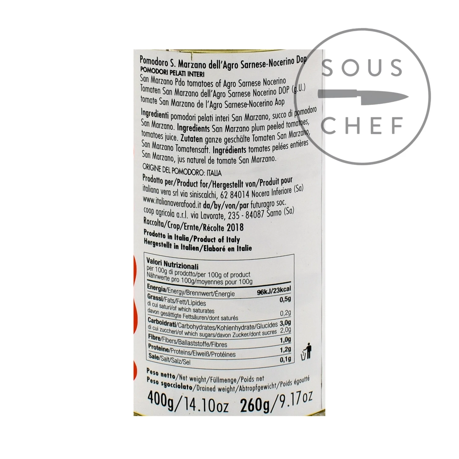 Italianavera DOP San Marzano Peeled Tomatoes 400g 8 Italianavera DOP San Marzano Peeled Tomatoes 400g