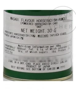 S&B Ingredients Wasabi Flavour Horseradish Powder 30g