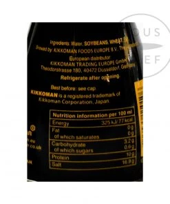Kikkoman Soy Sauce - Pouring Pot 150ml Ingredients