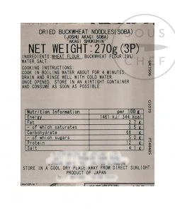 Akagi Dried Soba Noodles 270g