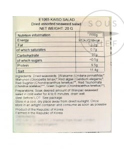 Welpac Seaweed Salad - Japanese Kaiso Salad 20g