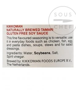 Ingredients Kikkoman Tamari Gluten Free 1l