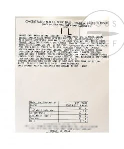 Aioi Tantan Ramen Soup Base 1 Litre