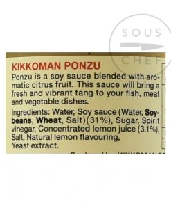 Ingredients Kikkoman Ponzu Sauce 1l