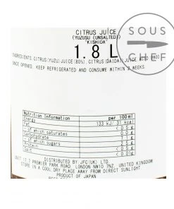 Kishida Yuzu Juice 1.8L Ingredients