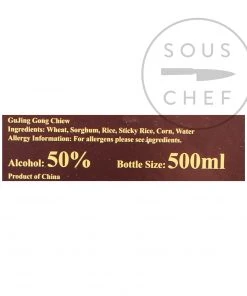 Gujinggong Chiew Ancient 5 Baijiu 50% 500ml Ingredients