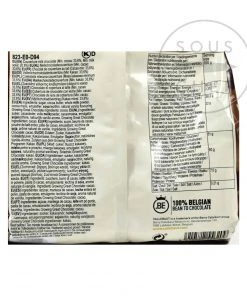 Callebaut Milk Chocolate Couverture 34% Ingredients