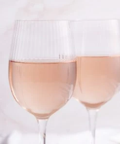 BarCraft Tableware Ribbed Wine Glasses 450ml Set Of 2 13 BarCraft Tableware Ribbed Wine Glasses 450ml Set Of 2