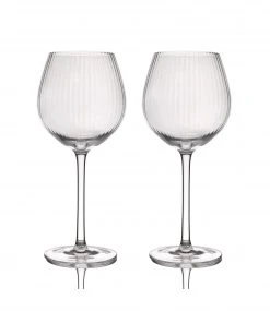 BarCraft Tableware Ribbed Gin Coupe Glass 550ml Set Of 2